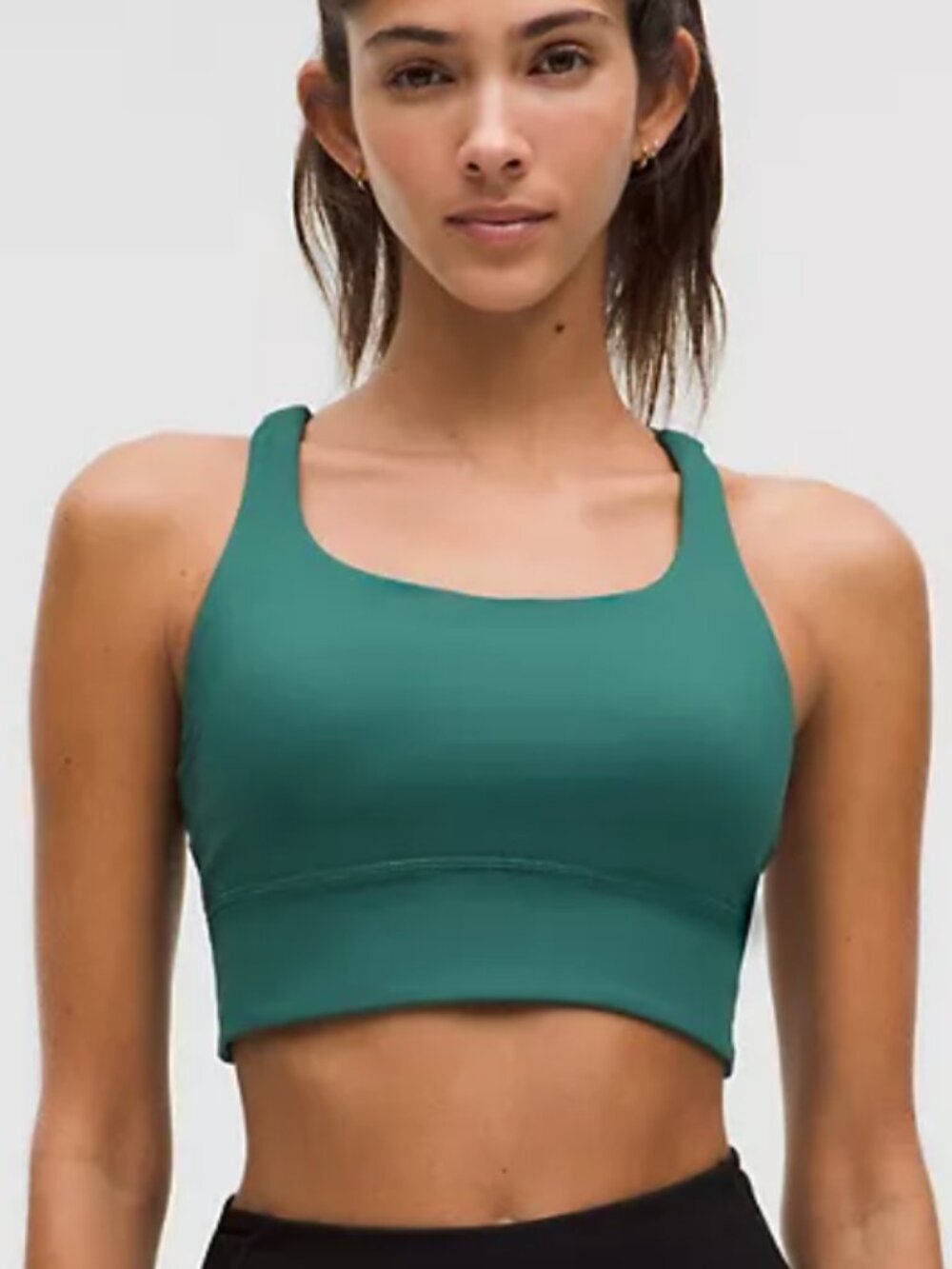 lululemon Energy Longline Bra Medium Support, B–D Cups - Storm Teal Size 6